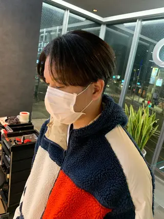 ショート メンズ 毛流れが作れる 縮毛矯正/渡部純生のヘアスタイル