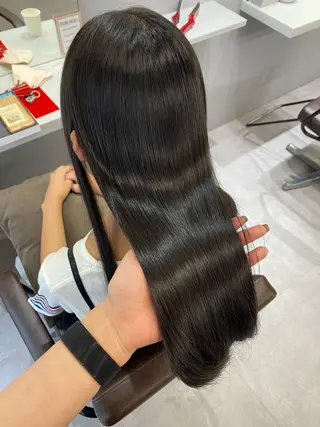 ロング 艶髪/縮毛矯正/ Core mikuaのヘアスタイル