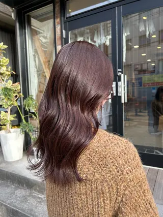 セミロング カラー メンズパーマ✨️村越 雄斗のヘアスタイル