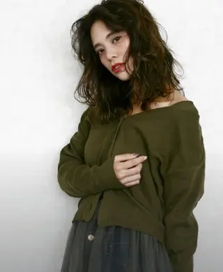 セミロング 難波/白髪ぼかし/ KAORIのヘアスタイル