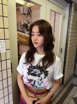ロング パーマ kaito パーマ募集🌀😵‍のヘアスタイル