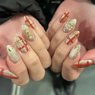 ネイル unwind ┊︎冬っぽネイル🧸のネイルデザイン