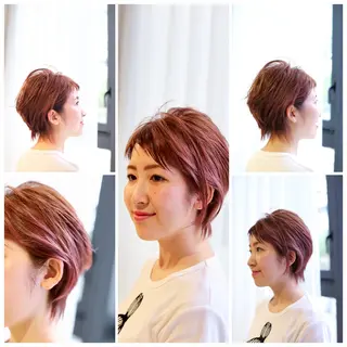ショート カラー アドミラルYoshi oのヘアスタイル