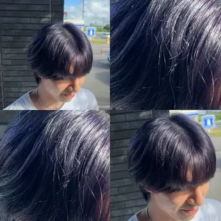 ショート 村松 和磨/ケアブ リーチ/メンズパーマのヘアスタイル