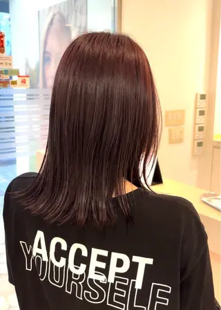 セミロング カラー 【透明感カラー】/ 【レイヤー】保坂拓也のヘアスタイル