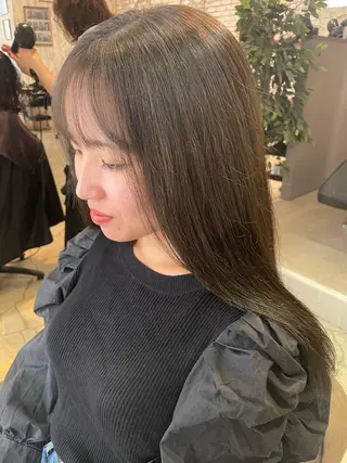 セミロング カラー スリールヘアー所属・🖤nako/艶髪/ 透明感カラー🖤のヘアスタイル