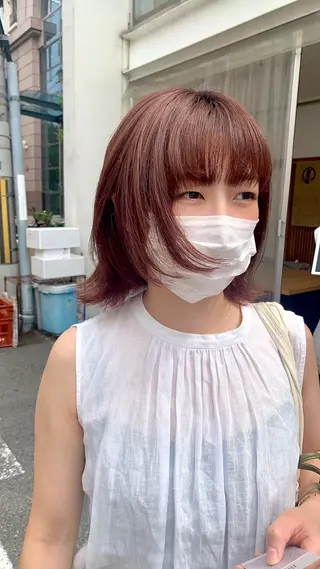 ミディアム ノモト ハルのヘアスタイル