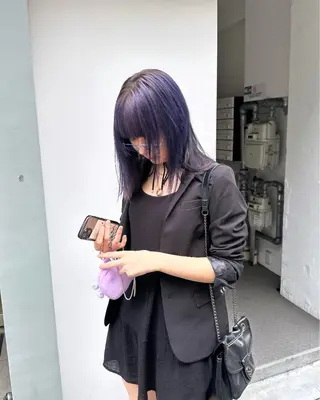 ミディアム カラー 髪質改善/韓国ヘア /natsuki🧸のヘアスタイル