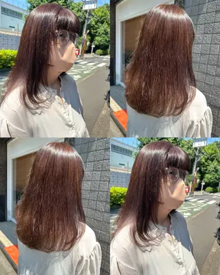 ロング 宇都 唯のヘアスタイル