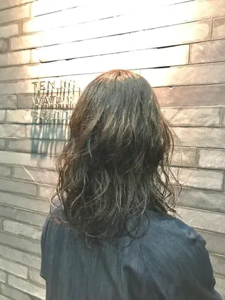 セミロング パーマ E N T E R所属・🌕髪質改善/透明感 @ENTER大名のヘアスタイル