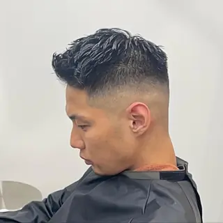 ショート カラー パーマ ヘアアレンジ メンズ キッズ ネイル マツエク・マツパ アイブロウ メンズ専門/パーマ/ フェード/みづきのヘアスタイル