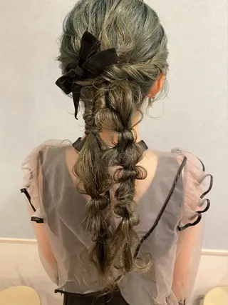 ロング ヘアアレンジ セットサロン      ラフテル所属・大阪/ヘアアレンジ /似合わせset💐のヘアスタイル