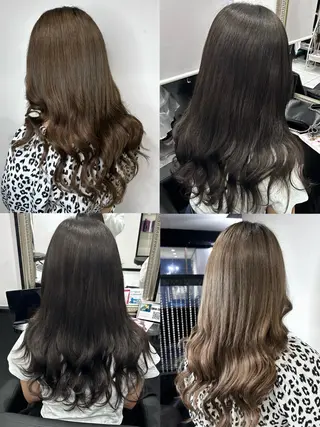 ロング 長田 麻友子のヘアスタイル