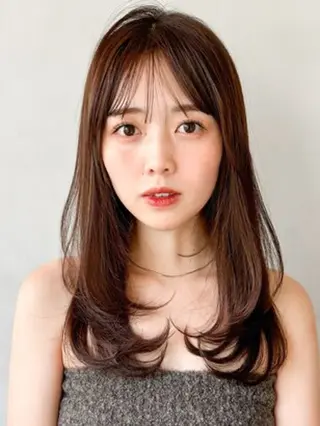 セミロング 田中 碧衣のヘアスタイル