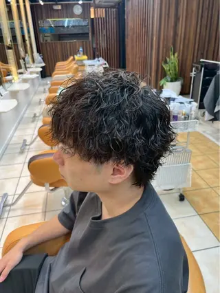 ショート パーマ メンズ 🔥men's特化 🔥三上 拓真のヘアスタイル