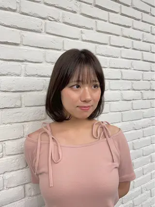 ショート DIFINOaoyama所属・🎧ayaka/ボブ /透明感カラー🩵のヘアスタイル