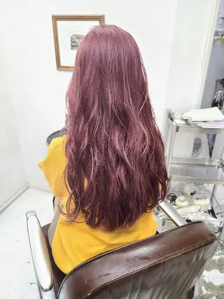 ロング カラー 坪井 佑美のヘアスタイル