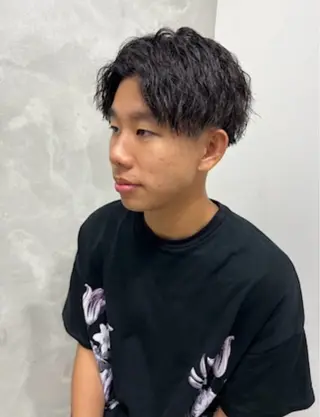 ミディアム メンズ美容師力石 裕隆のヘアスタイル