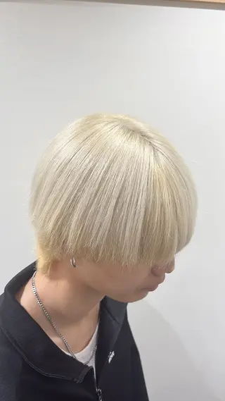 カラー メンズ ブリーチ予約率90% 以上✨森山陽向のヘアスタイル