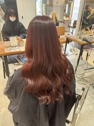 ロング LUNTY NAMBA 難波駅前店所属・透け感ベージュ 🪐REN🪐のヘアスタイル
