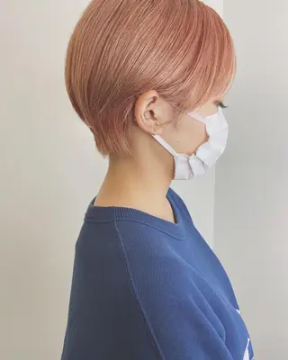 ショート カラー パーマ ヘアアレンジ メンズ キッズ ネイル マツエク・マツパ ショート/ボブ/ パーマ/柏原良亮のヘアスタイル