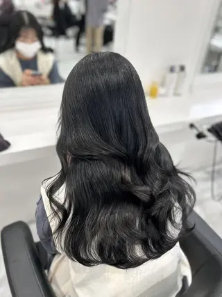 カラー 🇰🇷韓国っぽ 透明感🇰🇷胡海のヘアスタイル