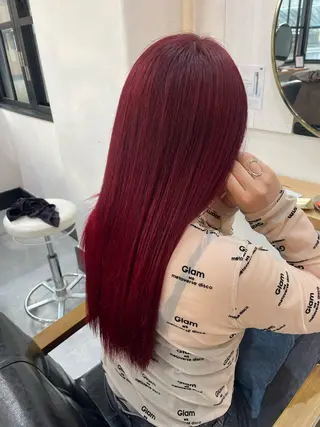 ロング カラー 高梨 菜々のヘアスタイル