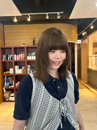 ショート カラー 透け感color 🫧ruko🌿銀座のヘアスタイル