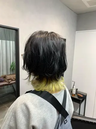 ミディアム カラー hairworksbadass所属・菊地 旬のヘアスタイル