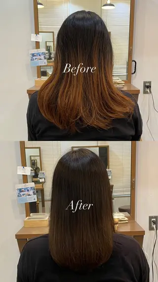 ロング カラー Little×Ray所属・Ayu🩶 カットモデル募集中のヘアスタイル