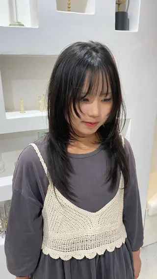 ロング 黒木 心温のヘアスタイル