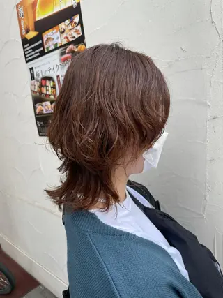 ショート カラー パーマ 大石 陽菜のヘアスタイル