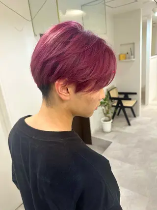 ショート カラー ヘアアレンジ メンズ SALOWIN京都河原町Suite店所属・外国人風レイヤー/ ハイトーンSHUのヘアスタイル