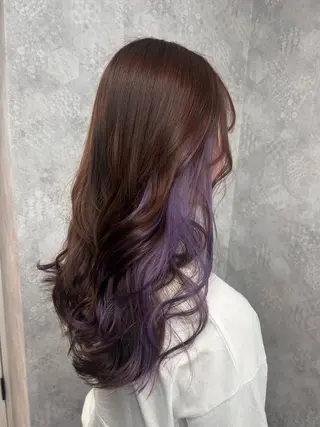 セミロング カラー ヘアアレンジ 💕ブリーチ/ヘアメ 🎀YUUKAのヘアスタイル