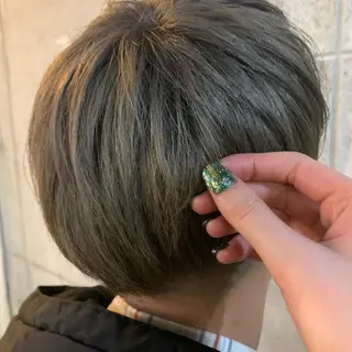 ショート カラー メンズ kimika🥑 メンズ/髪質改善のヘアスタイル