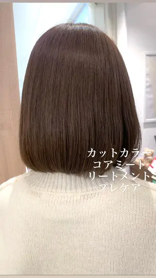 ショート カラー 似合わせカラー/艶 髪質改善/ヨシザキのヘアスタイル