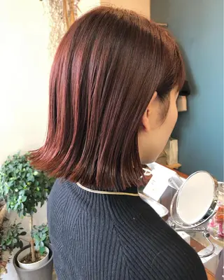 ショート カラー パーマ OVER→三軒茶屋 /縮毛矯正・髪質改善のヘアスタイル