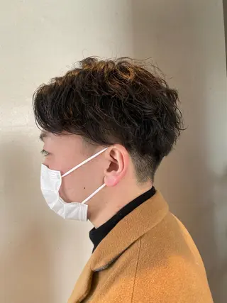 パーマ メンズ 中井 一葉のヘアスタイル
