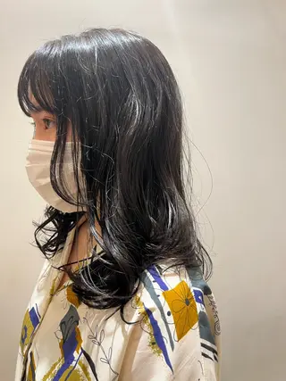 セミロング カラー 門崎未依/レイヤー/ メンズカット🪿🌼のヘアスタイル