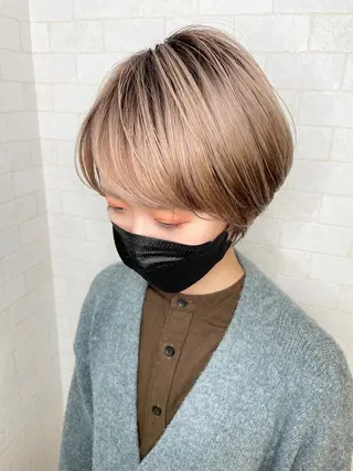 ショート カラー 神野 雅樹のヘアスタイル