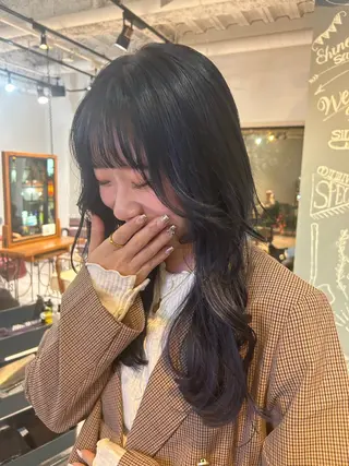 ロング カラー ikeda shioriのヘアスタイル