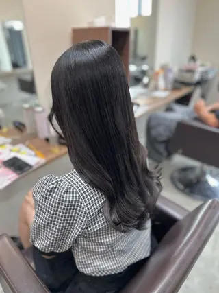 ロング カラー パーマ 巻けるケア縮毛矯正✨ ケアカラー✨山下のヘアスタイル