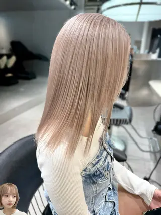 ミディアム ハイトーン特化🤍/ ハルナのヘアスタイル