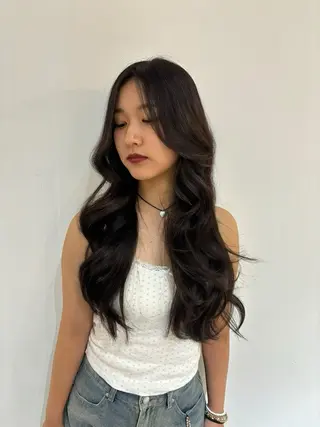 セミロング ヘアアレンジ juve.所属・マエダ ヒナのヘアスタイル