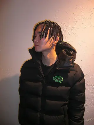 ヘアアレンジ メンズ コーンロウ／ブレイズ SYUのヘアスタイル