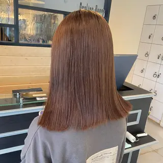 ミディアム カラー スナコザワ レナのヘアスタイル