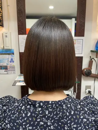 ショート カラー パーマ 藤岡 紗良のマツエク・マツパデザイン