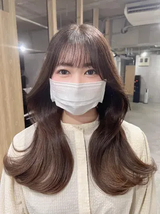 ロング カラー 韓国レイヤー/ 顔周り💕田中将吾のヘアスタイル