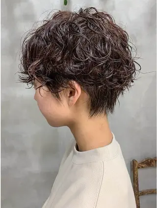 ショート パーマ ショートヘア ショートカットパーマのヘアスタイル