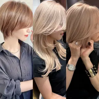 ミディアム カラー LA KING GINZA TOKYO所属・🧡ショートの達人 🧡SHOのヘアスタイル